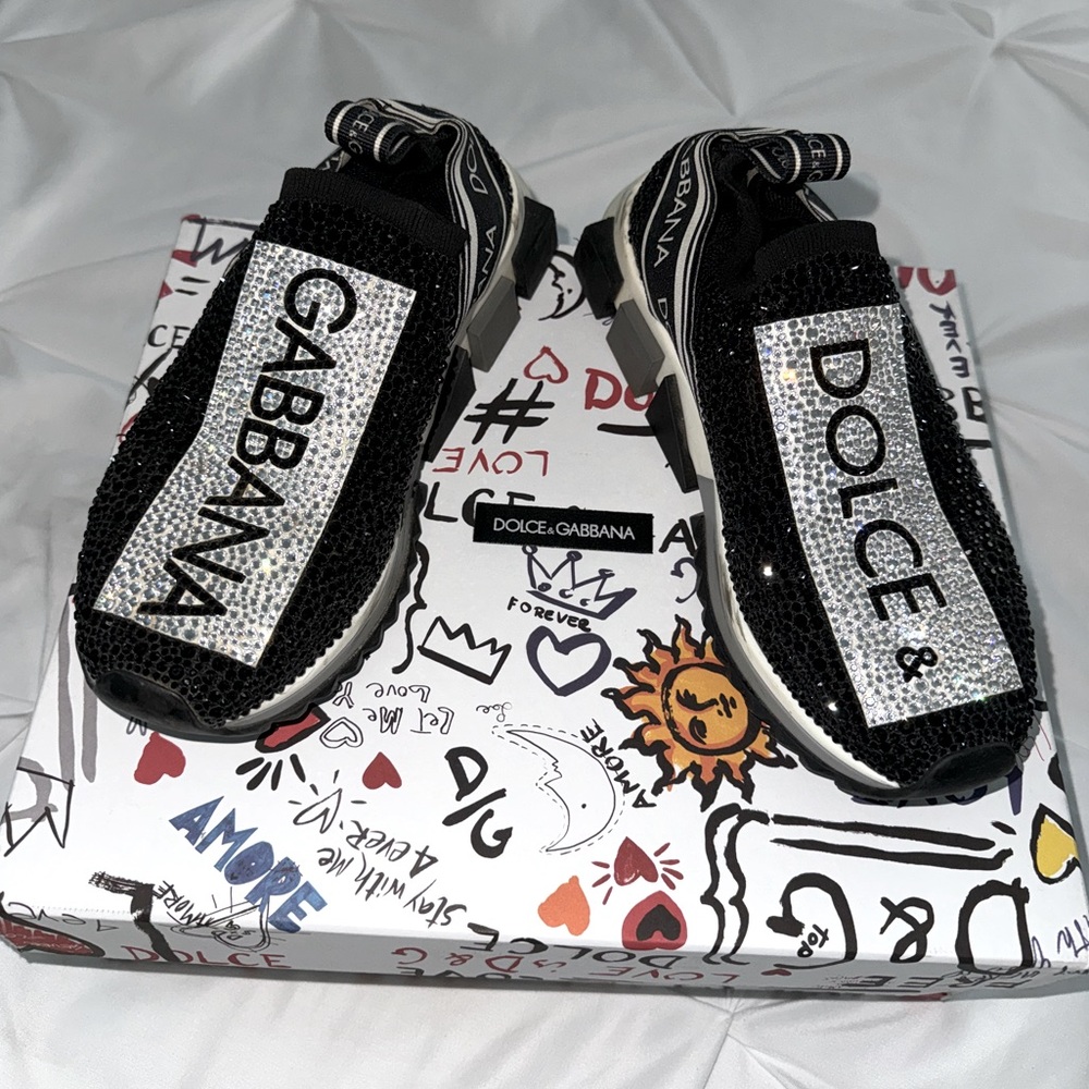 Dolce & Gabbana Crystal Sneakers